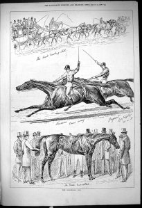 The Goodwood Cup race, as depicted in the 1878 