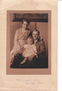 Grandpa, Gramma and my mother, circa 1920.